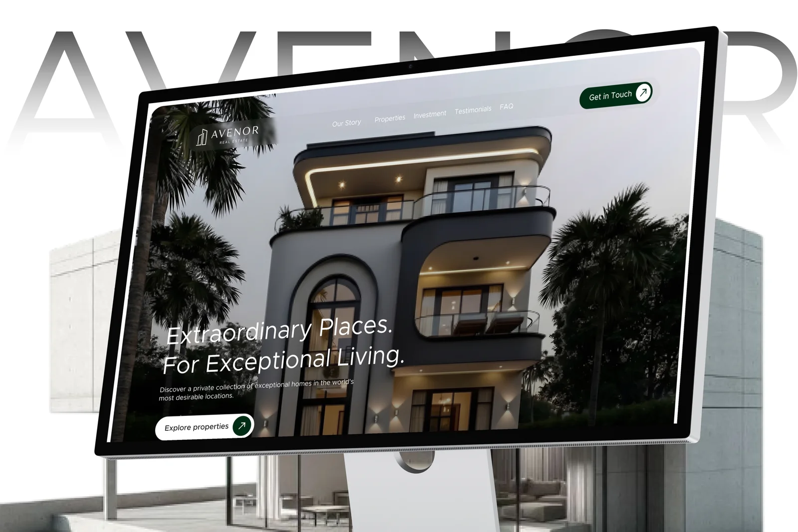 Avenor Real Estate Flagship Redesign