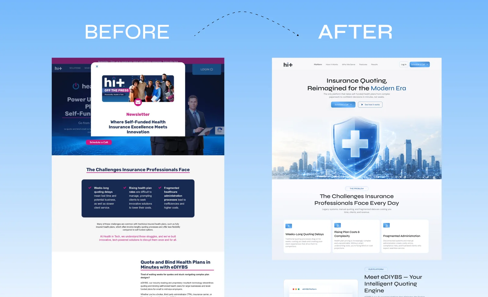 Hospitality Health Web App Redesign